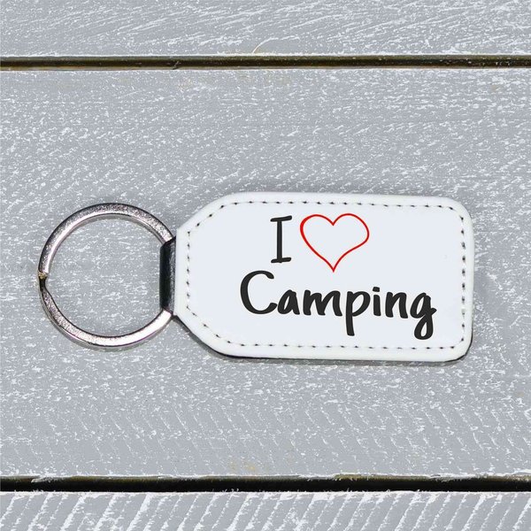 Schlüsselanhänger "I love camping" 1