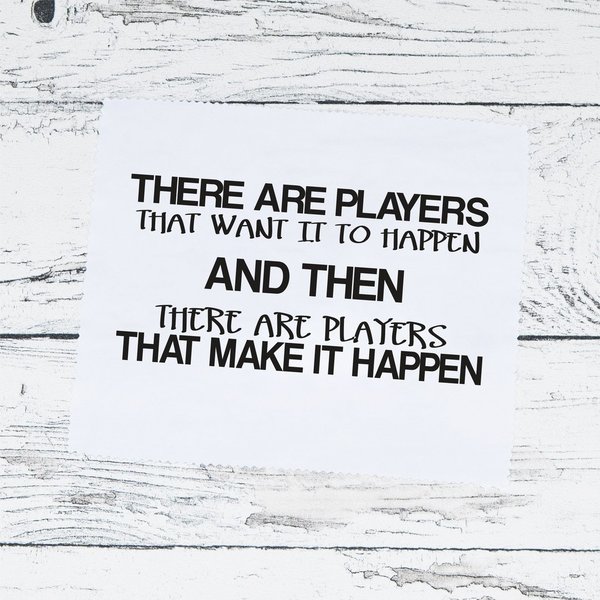 Brillenputztuch "Players that make it happen"