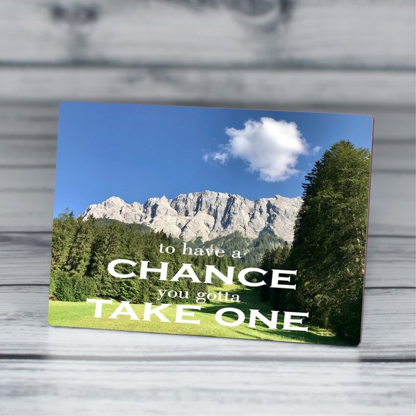 Fotopaneel "take a chance"