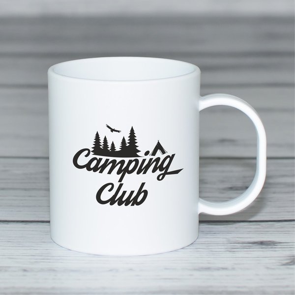 Kunststofftasse "Camping Club"