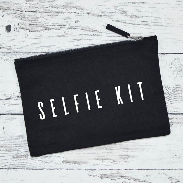 Kosmetiktasche aus Baumwolle  "Selfie Kit"