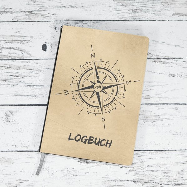 Notizbuch "Logbuch 2 - Windrose"