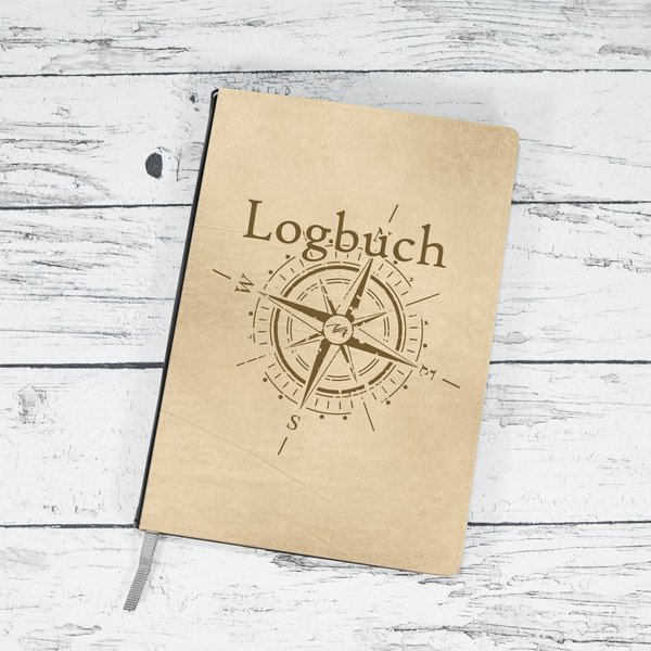 Notizbuch "Logbuch - Windrose"